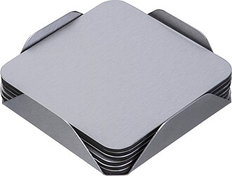 6-piece coaster set, grey