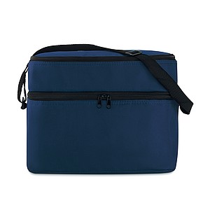 600D Cooler bag with 2 compartments and aluminium foil lining. Adjustable shoulder strap.