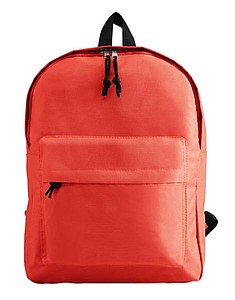 600D polyester backpack, red