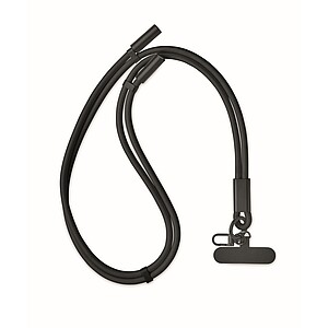 60W charging and data lanyard, black