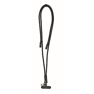 60W charging and data lanyard, black