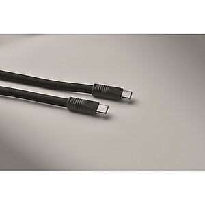 60W charging and data lanyard, black