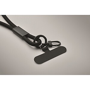 60W charging and data lanyard, black