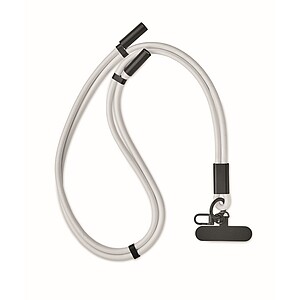 60W charging and data lanyard, white
