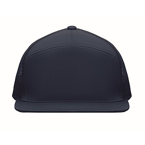 7 panel flat visor cap, french navy