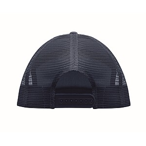 7 panel flat visor cap, french navy