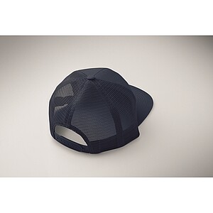 7 panel flat visor cap, french navy