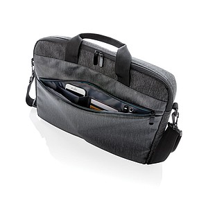 900D laptop bag PVC free, black