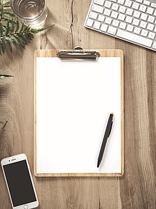 A4 bamboo clipboard