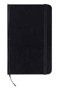 A5 block note checked paper, black