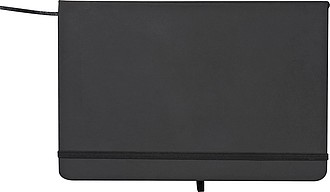 A5 note pad with ligned pages, black