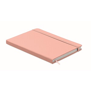A5 notebook 96 lined sheets, baby pink