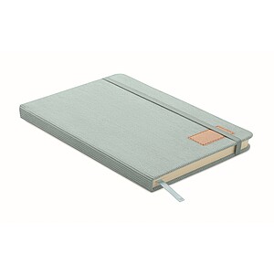 A5 notebook hard RPET cover, baby blue