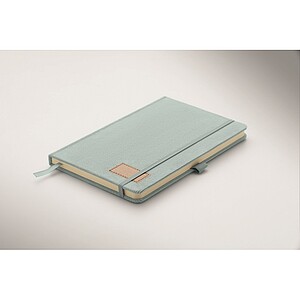 A5 notebook hard RPET cover, baby blue