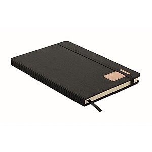 A5 notebook hard RPET cover, black