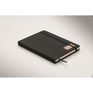 A5 notebook hard RPET cover, black