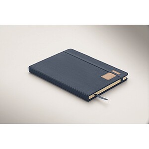 A5 notebook hard RPET cover, blue