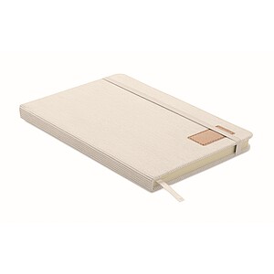 A5 notebook hard RPET cover, off white