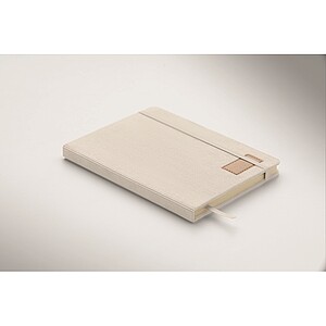 A5 notebook hard RPET cover, off white