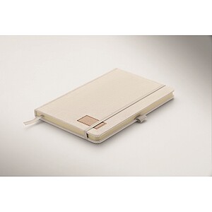 A5 notebook hard RPET cover, off white