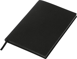 A5 notebook made of soft PU, black