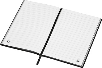 A5 notebook made of soft PU, black