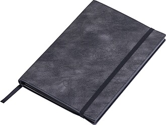 A5 notebook made of soft PU, black