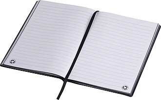 A5 notebook made of soft PU, black