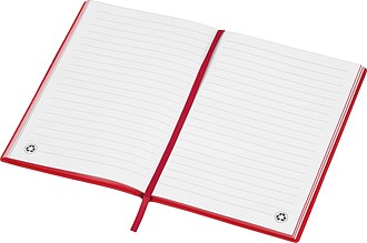 A5 notebook made of soft PU, red