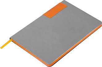 A5 notebook with colored edges, orange