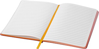 A5 notebook with colored edges, orange