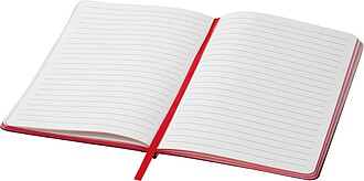 A5 notebook with colored edges, red