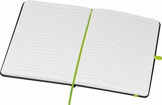 A5 notebook with coloured engraving