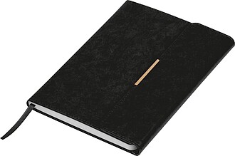 A5 notebook with magnetic closure, black