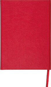A5 notebook with magnetic closure, red