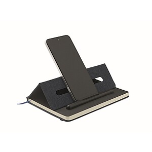 A5 notebook with phone holder, french navy
