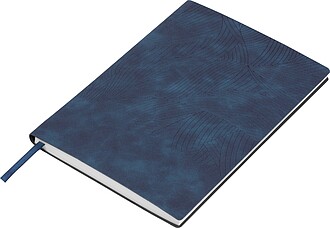 A5 notebook with PU cover, navy heather