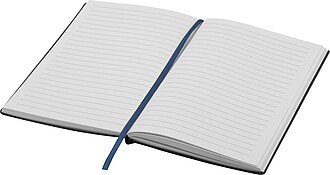 A5 notebook with PU cover, navy heather
