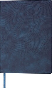 A5 notebook with PU cover, navy heather