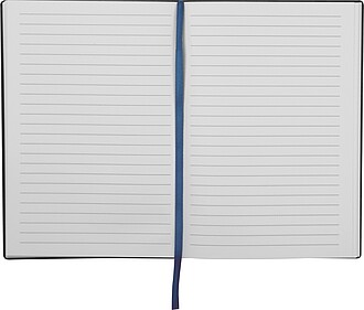 A5 notebook with PU cover, navy heather