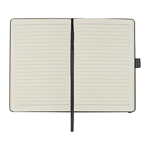 A5 notebook with recycled leather cover
