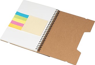 A5 Notebook with Ruler and sticky notes