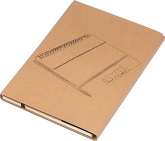A5 Notebook with Ruler and sticky notes