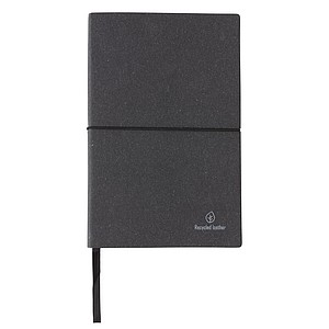 A5 recycled leather notebook,grey