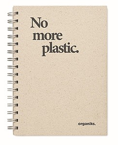 A5 ring notebook grass paper