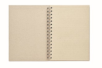 A5 ring notebook grass paper