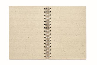 A5 ring notebook grass paper