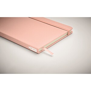 A5 RPET notebook 80 lined, baby pink