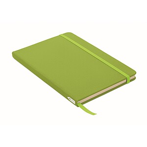 A5 RPET notebook 80 lined, lime