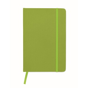 A5 RPET notebook 80 lined, lime